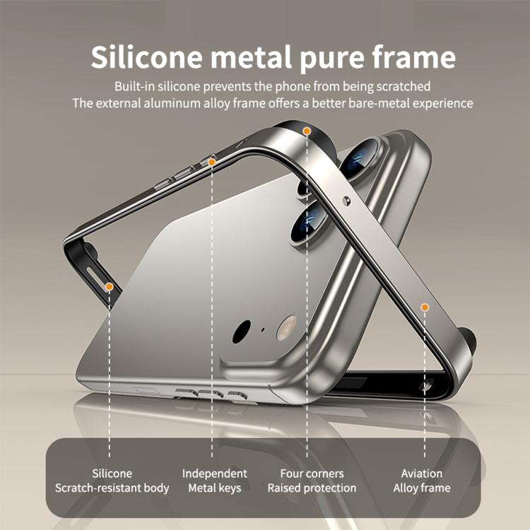 Coque de téléphone en silicone hybride et métal antichoc à quatre coins avec refroidissement, pour iPhone 15 Pro Max, pour iPhone 15 Pro, pour iPhone 15 Plus, pour iPhone 15