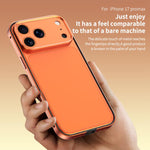 Coque de téléphone mince à bord en silicone hybride en alliage d'aluminium avec cadre d'objectif en métal, pour iPhone 17 Pro Max, pour iPhone 17 Pro