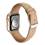 Bracelet de montre en cuir véritable suède double face, pour Apple Watch 46mm / 49mm / 45mm / 44mm, pour Apple Watch 42mm / 41mm / 40mm / 38mm