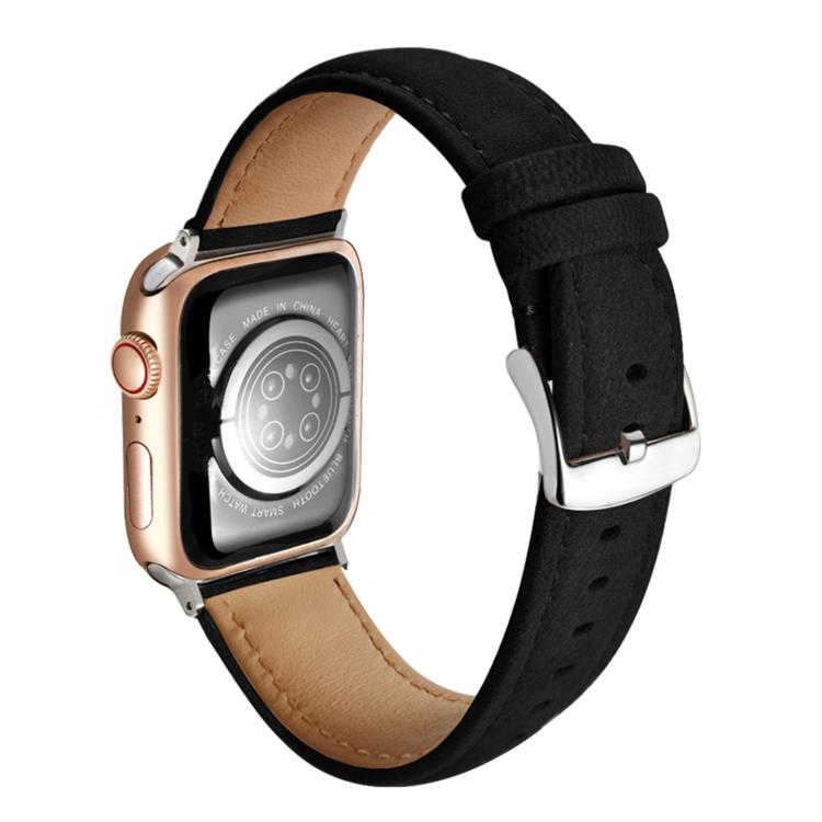 Bracelet de montre en cuir véritable suède double face, pour Apple Watch 46mm / 49mm / 45mm / 44mm, pour Apple Watch 42mm / 41mm / 40mm / 38mm