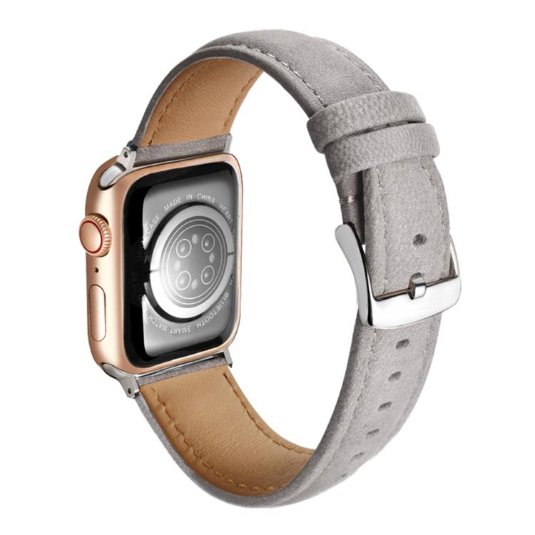 Bracelet de montre en cuir véritable suède double face, pour Apple Watch 46mm / 49mm / 45mm / 44mm, pour Apple Watch 42mm / 41mm / 40mm / 38mm