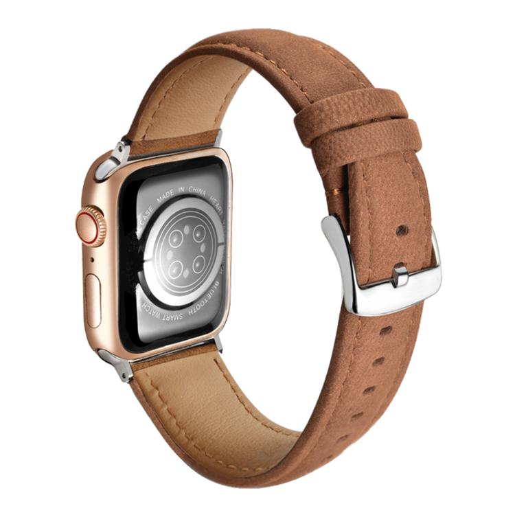 Bracelet de montre en cuir véritable suède double face, pour Apple Watch 46mm / 49mm / 45mm / 44mm, pour Apple Watch 42mm / 41mm / 40mm / 38mm