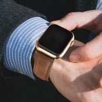 Bracelet de montre en cuir véritable suède double face, pour Apple Watch 46mm / 49mm / 45mm / 44mm, pour Apple Watch 42mm / 41mm / 40mm / 38mm