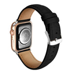 Bracelet de montre en cuir véritable suède double face, pour Apple Watch 46mm / 49mm / 45mm / 44mm, pour Apple Watch 42mm / 41mm / 40mm / 38mm