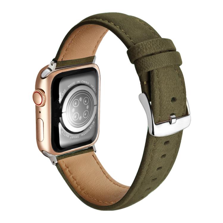 Bracelet de montre en cuir véritable suède double face, pour Apple Watch 46mm / 49mm / 45mm / 44mm, pour Apple Watch 42mm / 41mm / 40mm / 38mm