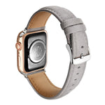 Bracelet de montre en cuir véritable suède double face, pour Apple Watch 46mm / 49mm / 45mm / 44mm, pour Apple Watch 42mm / 41mm / 40mm / 38mm