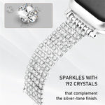 Bracelet de montre en métal à chaîne à fermoir de luxe avec diamant, pour Apple Watch 46 mm / 49 mm / 45 mm / 44 mm, pour Apple Watch 42 mm / 41 mm / 40 mm / 38 mm