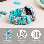 Bracelet en céramique Imperial Stone pour Apple Watch 46mm / 49mm / 45mm / 44mm, pour Apple Watch 42mm / 41mm / 40mm / 38mm