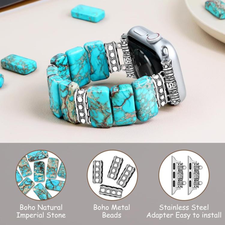 Bracelet en céramique Imperial Stone pour Apple Watch 46mm / 49mm / 45mm / 44mm, pour Apple Watch 42mm / 41mm / 40mm / 38mm
