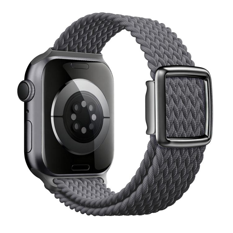 Bracelet de montre en nylon tressé avec boucle magnétique de style moderne, pour Apple Watch 46 mm / 49 mm / 45 mm / 44 mm, pour Apple Watch 42 mm / 41 mm / 40 mm / 38 mm