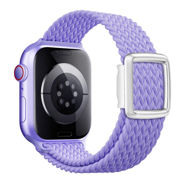 Bracelet de montre en nylon tressé avec boucle magnétique de style moderne, pour Apple Watch 46 mm / 49 mm / 45 mm / 44 mm, pour Apple Watch 42 mm / 41 mm / 40 mm / 38 mm