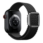 Bracelet de montre en nylon tressé avec boucle magnétique de style moderne, pour Apple Watch 46 mm / 49 mm / 45 mm / 44 mm, pour Apple Watch 42 mm / 41 mm / 40 mm / 38 mm