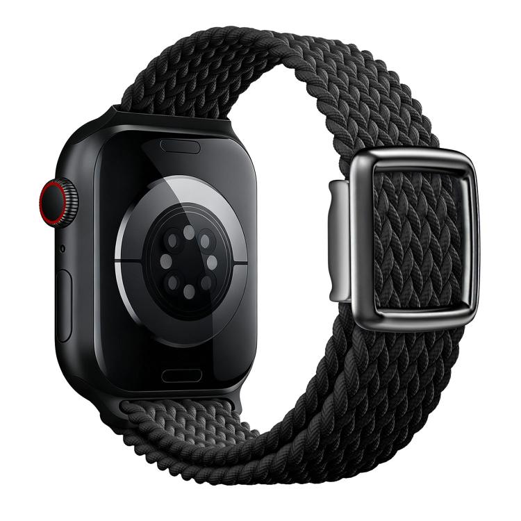 Bracelet de montre en nylon tressé avec boucle magnétique de style moderne, pour Apple Watch 46 mm / 49 mm / 45 mm / 44 mm, pour Apple Watch 42 mm / 41 mm / 40 mm / 38 mm