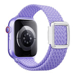 Bracelet de montre en nylon tressé avec boucle magnétique de style moderne, pour Apple Watch 46 mm / 49 mm / 45 mm / 44 mm, pour Apple Watch 42 mm / 41 mm / 40 mm / 38 mm