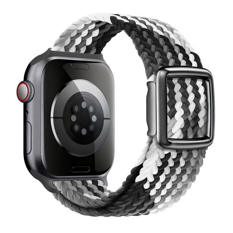 Bracelet de montre en nylon tressé avec boucle magnétique de style moderne, pour Apple Watch 46 mm / 49 mm / 45 mm / 44 mm, pour Apple Watch 42 mm / 41 mm / 40 mm / 38 mm