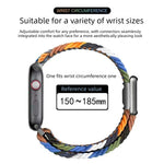 Bracelet de montre en nylon tressé avec boucle magnétique de style moderne, pour Apple Watch 46 mm / 49 mm / 45 mm / 44 mm, pour Apple Watch 42 mm / 41 mm / 40 mm / 38 mm