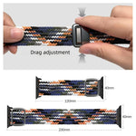 Bracelet de montre en nylon tressé avec boucle magnétique de style moderne, pour Apple Watch 46 mm / 49 mm / 45 mm / 44 mm, pour Apple Watch 42 mm / 41 mm / 40 mm / 38 mm
