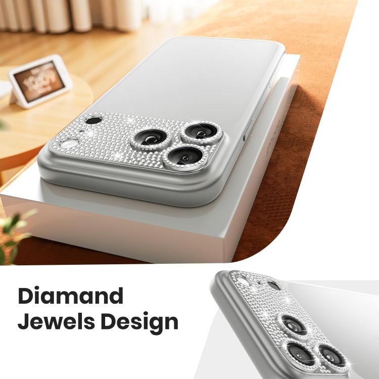 Film de protection d'objectif pour appareil photo Kalebol tout-en-un en métal givré, finition diamant, pour iPhone 17 Pro Max, pour iPhone 17 Pro