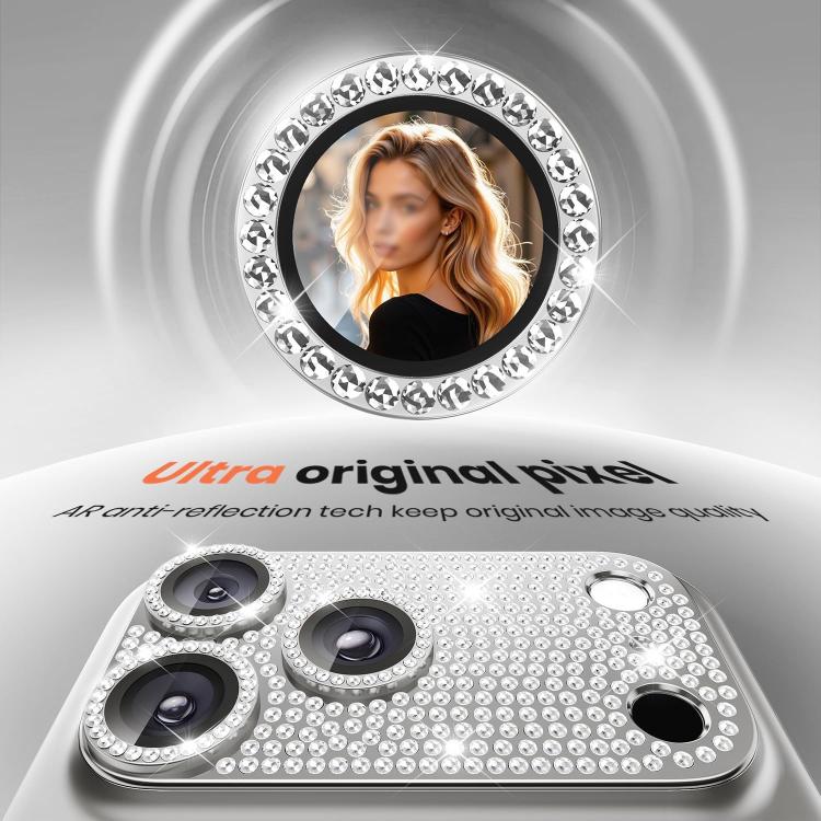 Film de protection d'objectif pour appareil photo Kalebol tout-en-un en métal givré, finition diamant, pour iPhone 17 Pro Max, pour iPhone 17 Pro