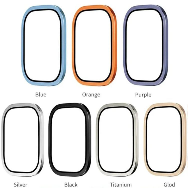 Film de protection en verre trempé avec cadre en métal de titane, pour Apple Watch Ultra 49 mm