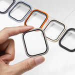 Film de protection en verre trempé avec cadre en métal de titane, pour Apple Watch Ultra 49 mm