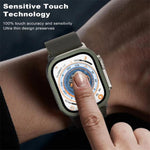 Film de protection en verre trempé avec cadre en métal de titane, pour Apple Watch Ultra 49 mm