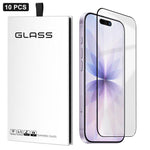 10pcs Film en verre trempé HD ultra-fin 0,18 mm imprimé en sérigraphie ultrasonique, gel épais en aluminium haute qualité, pour iPhone 17e / 16e, iPhone 17 Pro Max, iPhone 17 Pro, iPhone 17, iPhone Air, iPhone 16 Pro Max, iPhone 16 Pro, iPhone 16 Plus