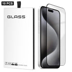 10pcs Film en verre trempé HD ultra-fin 0,18 mm imprimé en sérigraphie ultrasonique, gel épais en aluminium haute qualité, pour iPhone 17e / 16e, iPhone 17 Pro Max, iPhone 17 Pro, iPhone 17, iPhone Air, iPhone 16 Pro Max, iPhone 16 Pro, iPhone 16 Plus