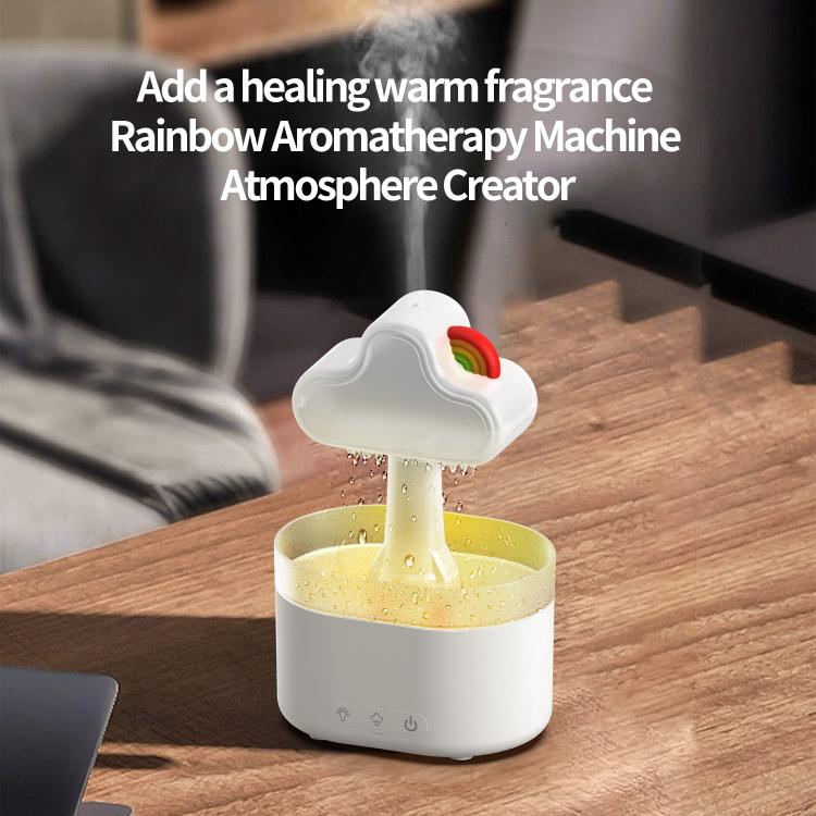Humidificateur ultrasonique diffuseur d'aromathérapie arc-en-ciel, arc-en-ciel