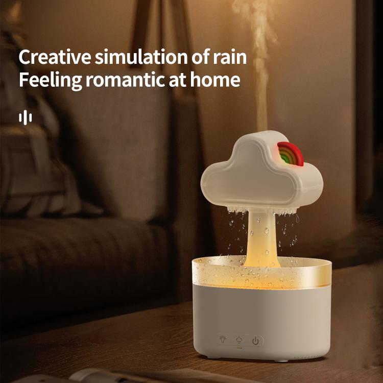 Humidificateur ultrasonique diffuseur d'aromathérapie arc-en-ciel, arc-en-ciel