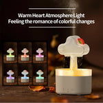Humidificateur ultrasonique diffuseur d'aromathérapie arc-en-ciel, arc-en-ciel