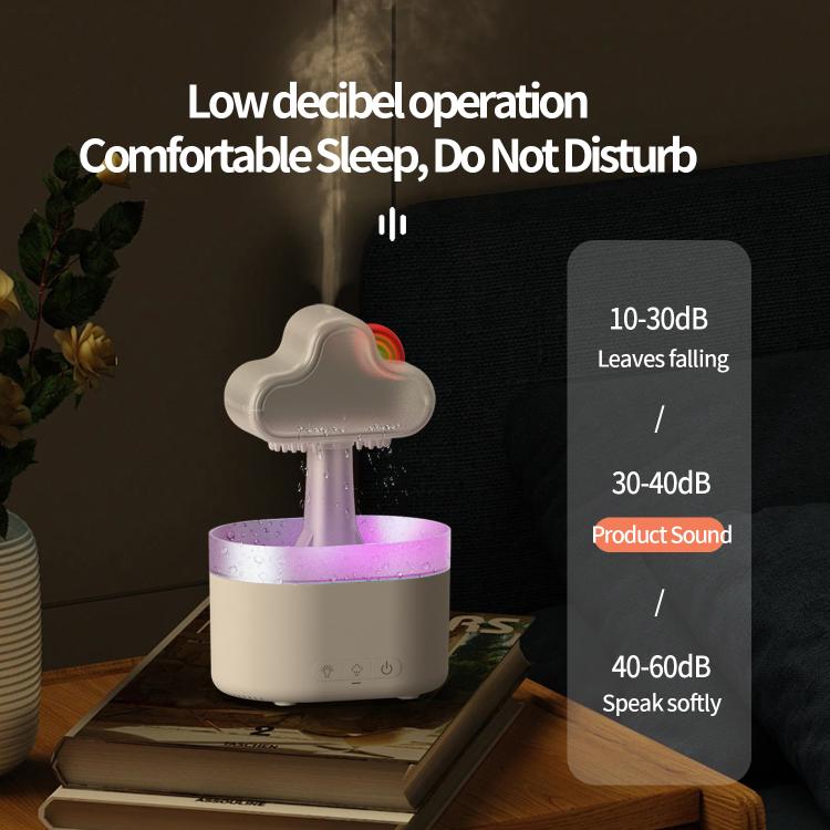 Humidificateur ultrasonique diffuseur d'aromathérapie arc-en-ciel, arc-en-ciel