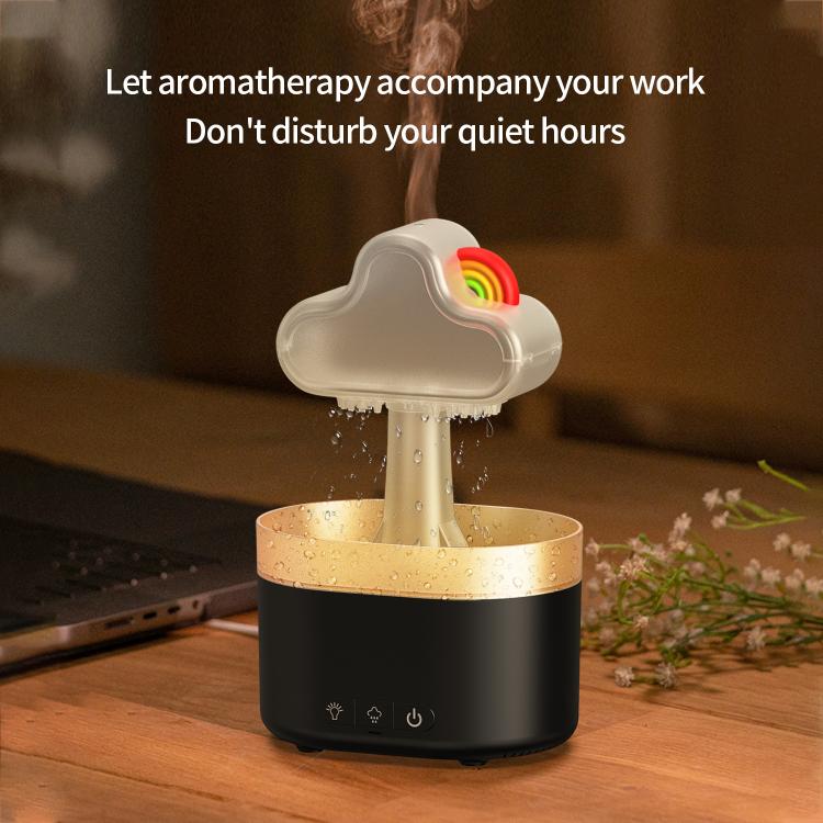 Humidificateur ultrasonique diffuseur d'aromathérapie arc-en-ciel, arc-en-ciel