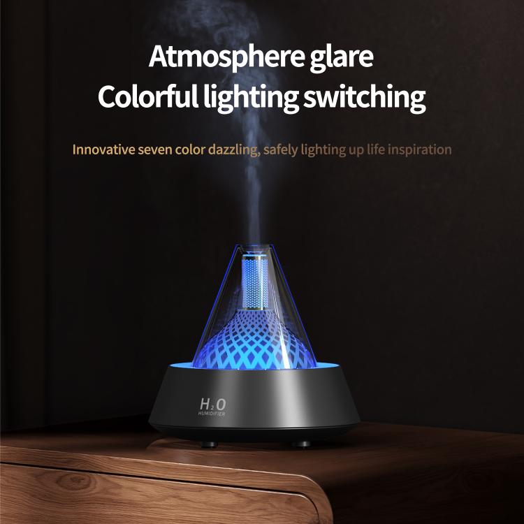 Diffuseur d'aromathérapie à ultrasons scintillant avec éclairage d'ambiance multicolore