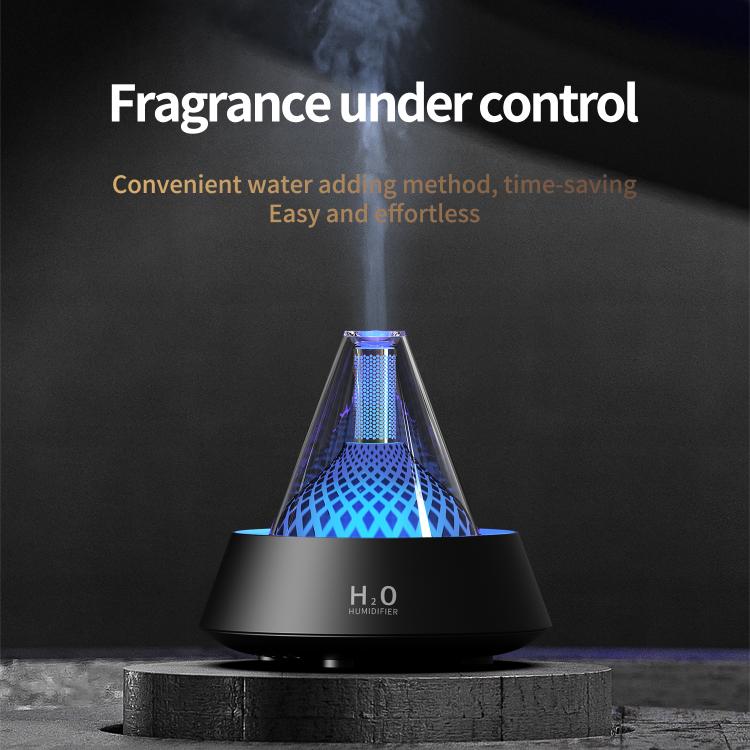 Diffuseur d'aromathérapie à ultrasons scintillant avec éclairage d'ambiance multicolore
