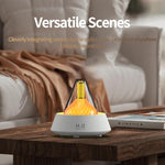 Diffuseur d'aromathérapie à ultrasons scintillant avec éclairage d'ambiance multicolore
