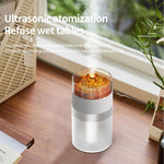 Humidificateur lumière d'ambiance 7 couleurs Volcan Simulé, Volcan Simulé