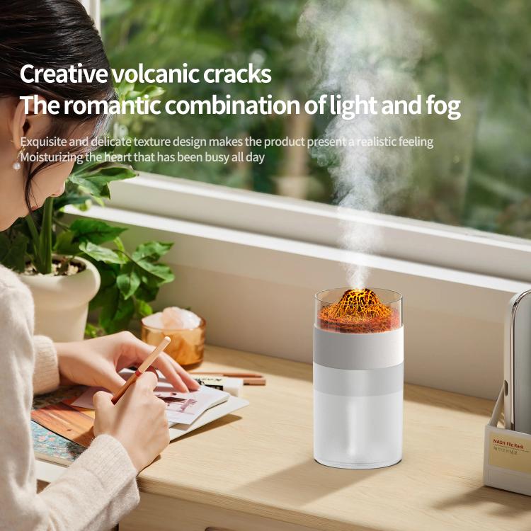 Humidificateur lumière d'ambiance 7 couleurs Volcan Simulé, Volcan Simulé