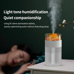 Humidificateur lumière d'ambiance 7 couleurs Volcan Simulé, Volcan Simulé