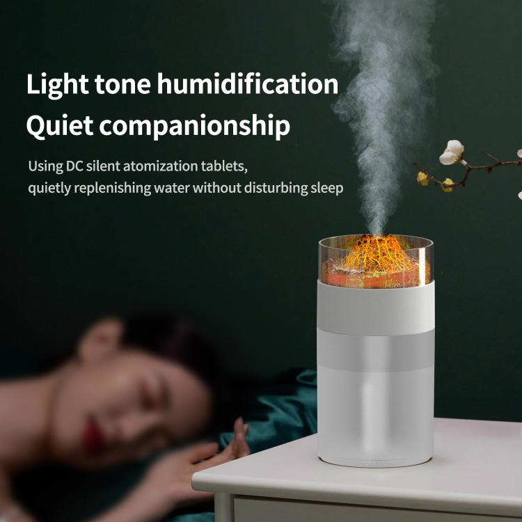 Humidificateur lumière d'ambiance 7 couleurs Volcan Simulé, Volcan Simulé