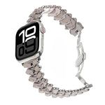 Bracelet de montre en alliage de zinc avec fermoir papillon Dragon Spine, pour Apple Watch 46mm / 49mm / 45mm / 44mm, pour Apple Watch 42mm / 41mm / 40mm / 38mm