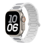 Bracelet de montre en silicone magnétique ovale, pour Apple Watch 46mm / 49mm / 45mm / 44mm, pour Apple Watch 42mm / 41mm / 40mm / 38mm