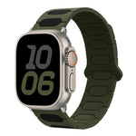 Bracelet de montre en silicone magnétique ovale, pour Apple Watch 46mm / 49mm / 45mm / 44mm, pour Apple Watch 42mm / 41mm / 40mm / 38mm