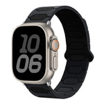 Bracelet de montre en silicone magnétique ovale, pour Apple Watch 46mm / 49mm / 45mm / 44mm, pour Apple Watch 42mm / 41mm / 40mm / 38mm
