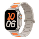Bracelet de montre en silicone magnétique ovale, pour Apple Watch 46mm / 49mm / 45mm / 44mm, pour Apple Watch 42mm / 41mm / 40mm / 38mm