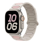 Bracelet de montre en silicone magnétique ovale, pour Apple Watch 46mm / 49mm / 45mm / 44mm, pour Apple Watch 42mm / 41mm / 40mm / 38mm