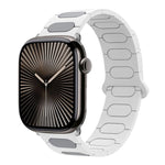 Bracelet de montre en silicone magnétique ovale, pour Apple Watch 46mm / 49mm / 45mm / 44mm, pour Apple Watch 42mm / 41mm / 40mm / 38mm