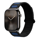 Bracelet de montre en silicone magnétique ovale, pour Apple Watch 46mm / 49mm / 45mm / 44mm, pour Apple Watch 42mm / 41mm / 40mm / 38mm