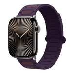 Bracelet de montre en silicone magnétique ovale, pour Apple Watch 46mm / 49mm / 45mm / 44mm, pour Apple Watch 42mm / 41mm / 40mm / 38mm