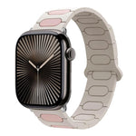 Bracelet de montre en silicone magnétique ovale, pour Apple Watch 46mm / 49mm / 45mm / 44mm, pour Apple Watch 42mm / 41mm / 40mm / 38mm